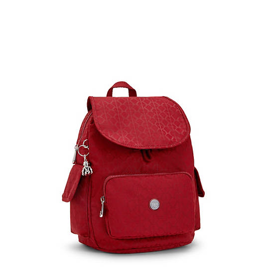 Kipling City Pack Small Classic Backpacks Signature Red | CA 1498IL